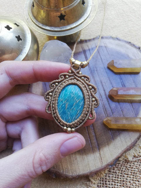 Amazonite Pendant Necklace by Autumn Essence